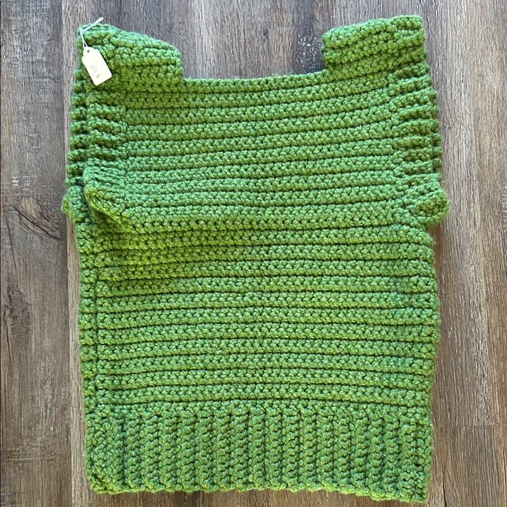 Handmade Green Crochet Sweater